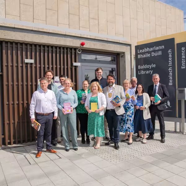 Baldoyle Library Reopens outside view