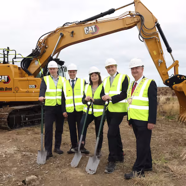 Hampton Demesne sod turning image