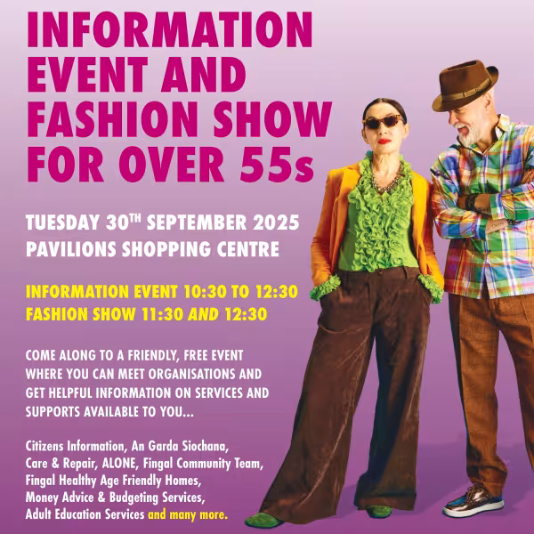 Swords Age Friendly event September 30th 2025