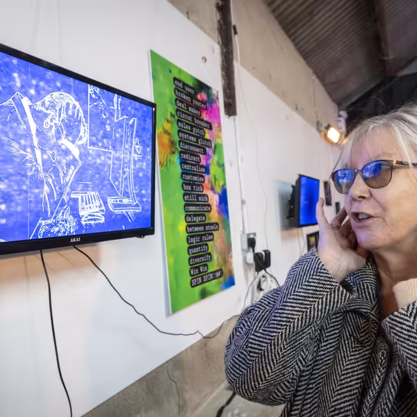 Artist Nunce McAuley attending how its made 2025