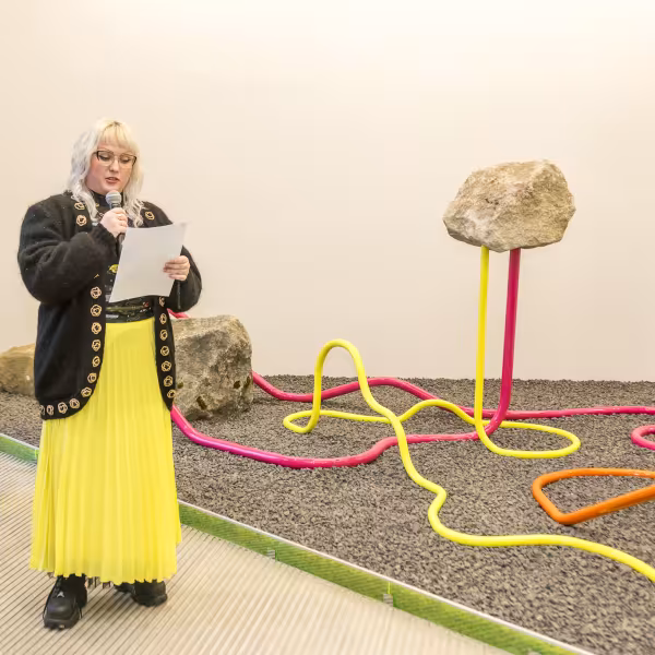 Artist Liing Heaney has created trace elements to sit at the Alexion, AstraZeneca Rare Disease College Park campus in Fingal