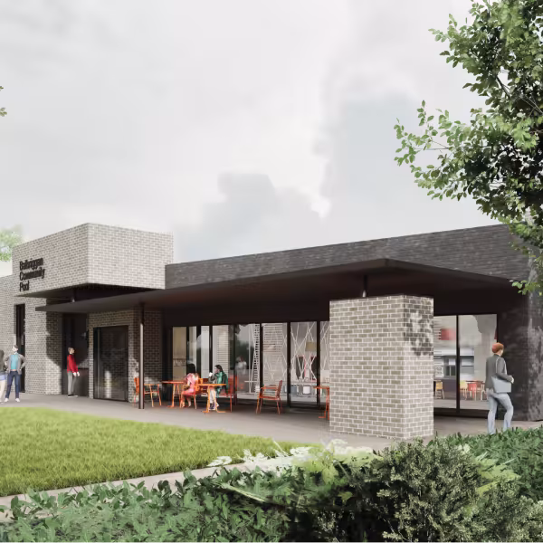CGI of proposed Balbriggan swimming pool 