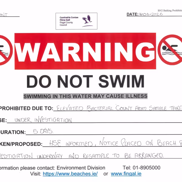 Do Not Swim Claremont Beach June