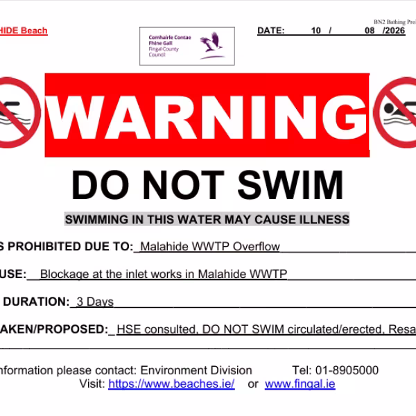 Do not Swim Malahide 100826