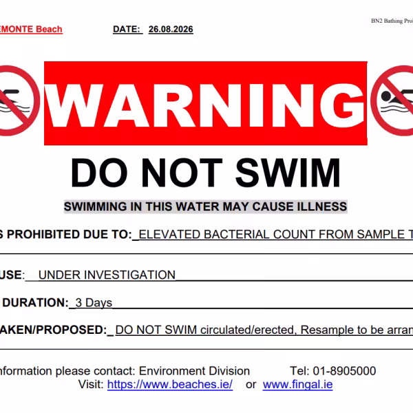 do not swim howth