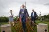 Skerries playground mayor on climbing frame