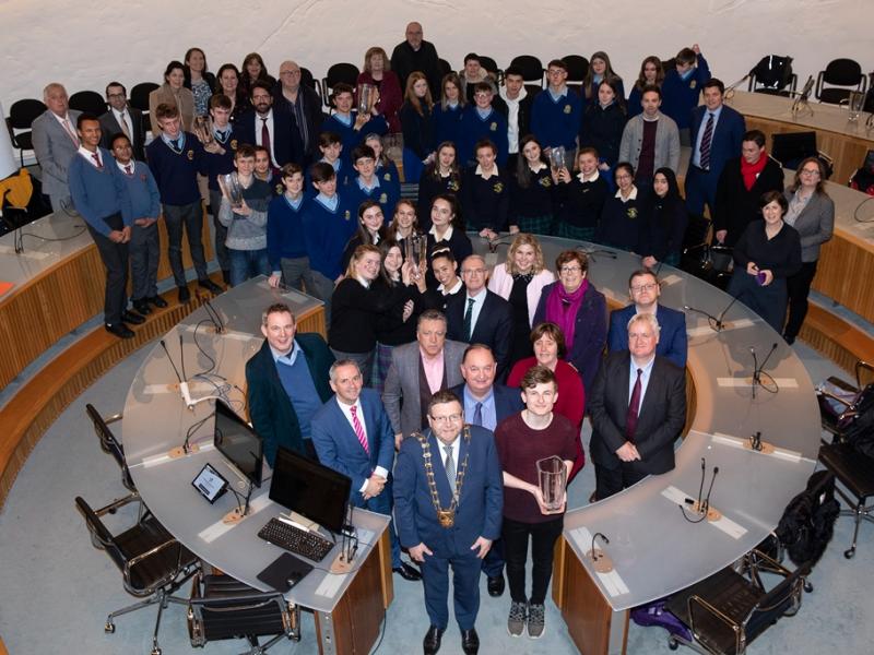 Young Scientists reception at County Hall in Swords.