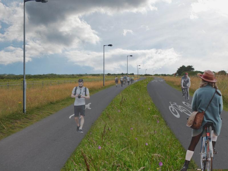 Baldoyle Portmarnock Greenway Artist's impression.