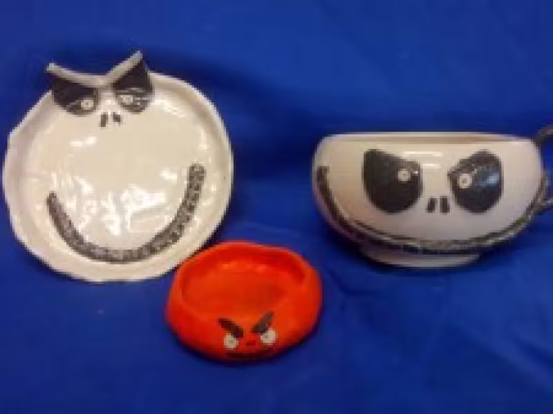 Halloween pottery workshop 