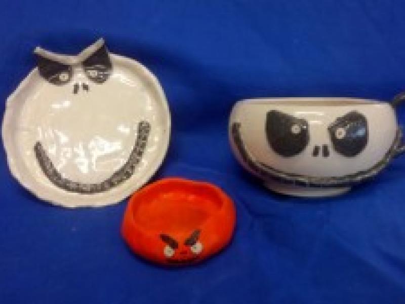 Halloween pottery workshop 