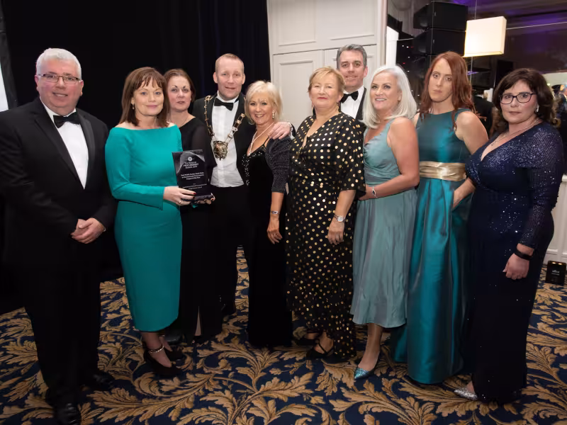 Fingal County Council's award winning Procurement team pictured with the Mayor of Fingal and the Chief Executive of Fingal County Council