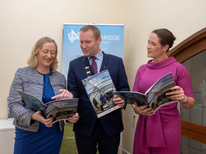 Mayor of Fingal Cllr Eoghan O’Brien with Director of Services for Economic, Enterprise & Tourism Development Emer O’Gorman (right) and Senior Executive Officer Aoife Sheridan.