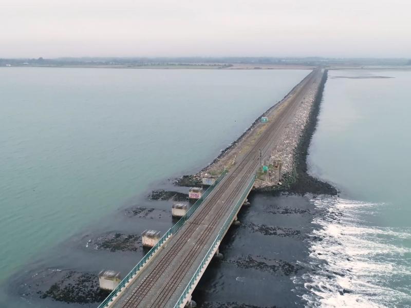 The railway line over the Broadmeadow Estuary, Malahide