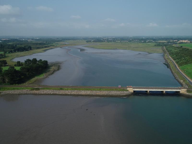 Rogerstown Estuary 1 aeriel view