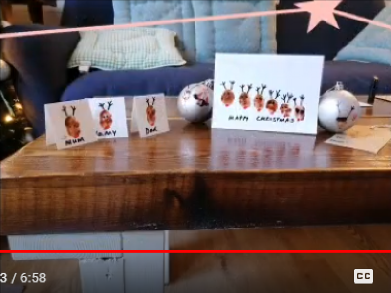 Make Rudolph Christmas cards and Christmas decorations with Laura