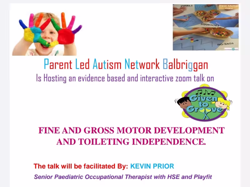 fine Gross Motor Skills event poster