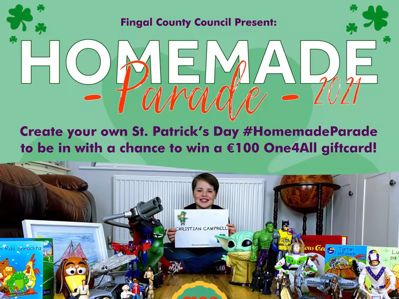 ST Patrick's Homemade parade graphic