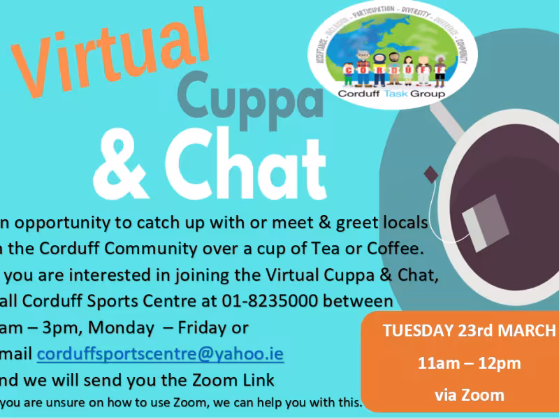 Virtual Cup and Chat Poster