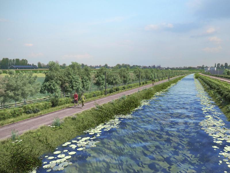 Royal Canal Urban Greenway water view