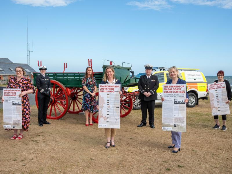 Burning of Coastguard Station launch