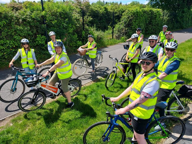 Active Travel team cycle