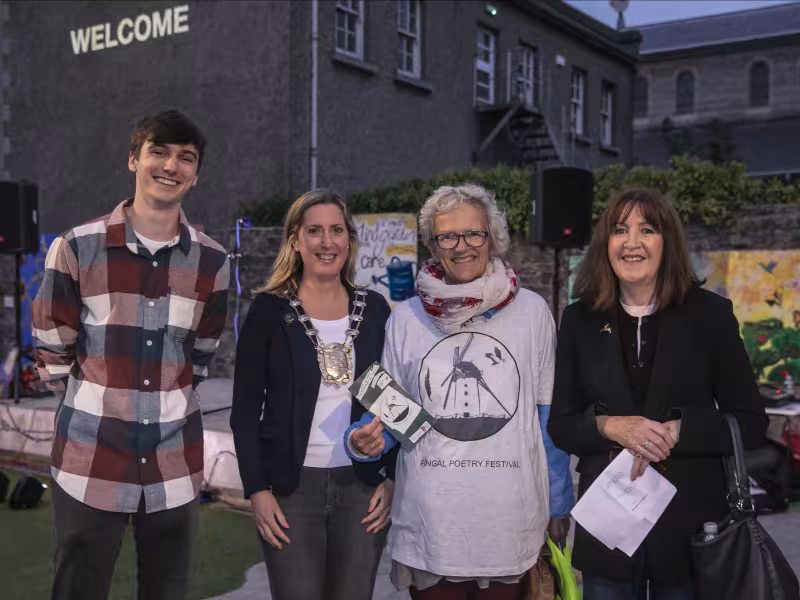 Pictured is Mathew Kelly and Mayor of Fingal, Cllr. Seána Ó Rodaigh, Ernestine Woelger and Enda Coyle- Greene