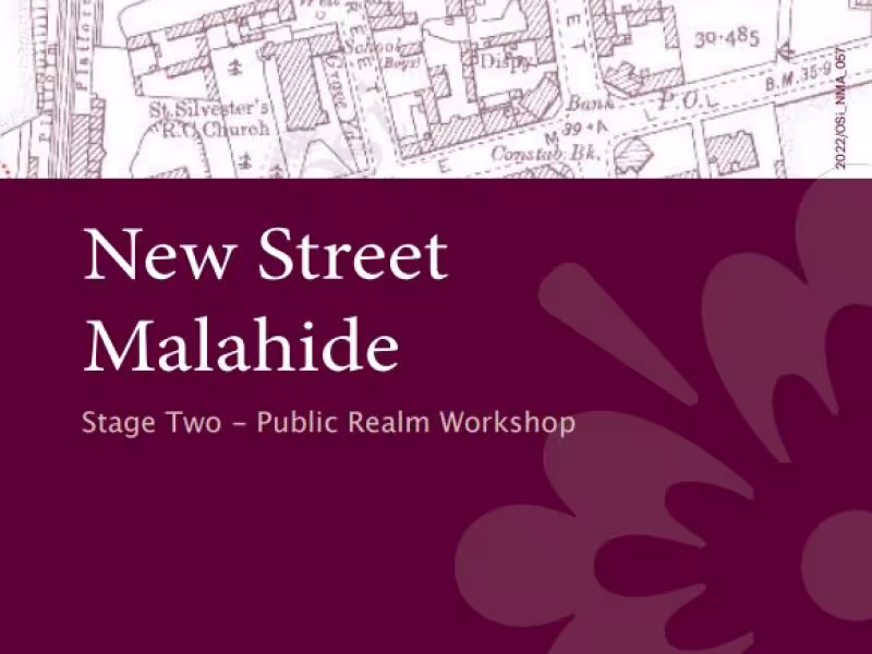 Leaflet cover New Street Public Realm Workshop September 24 2022