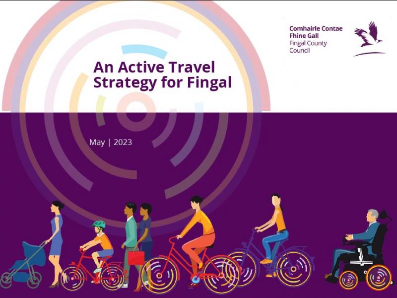 Final active travel strategy cover image