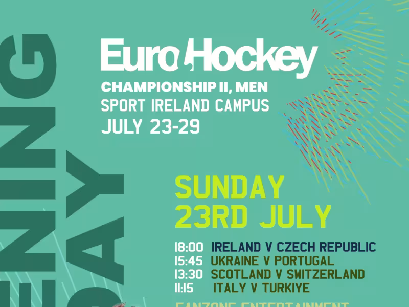 Irish Hockey Opening Day Poster