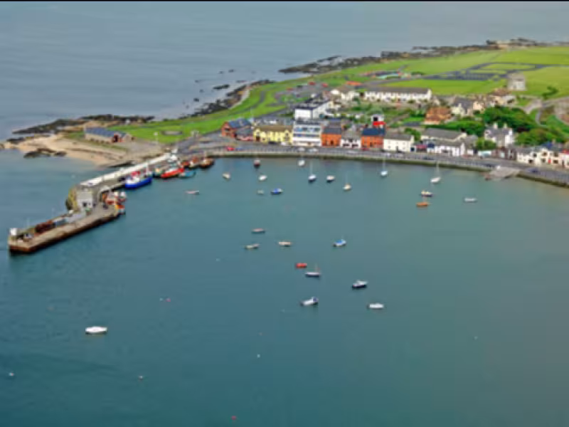 Aerial view of Skerries Harbour