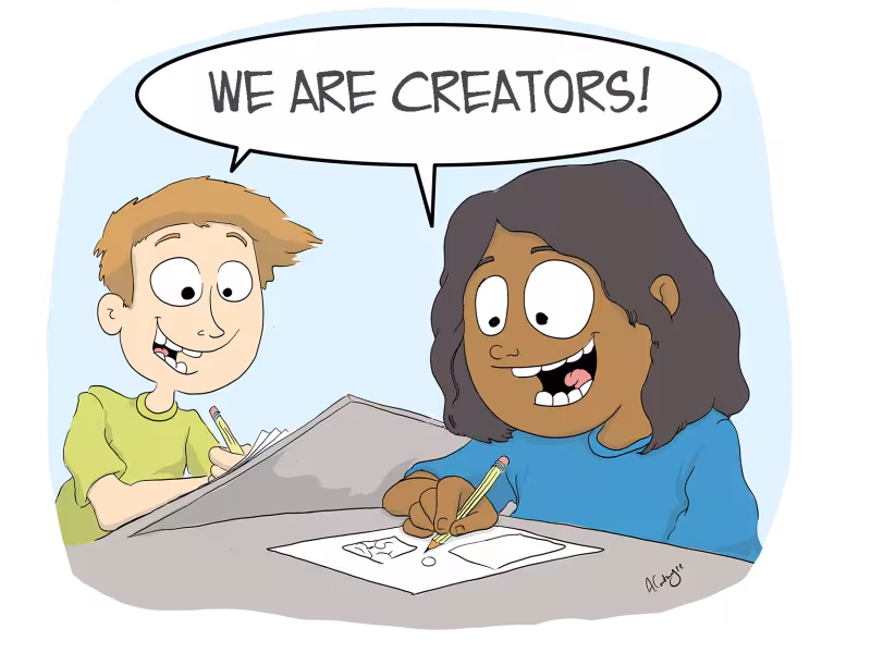 Making & Creating a Mini Comic Workshop with Coimicí Gael 