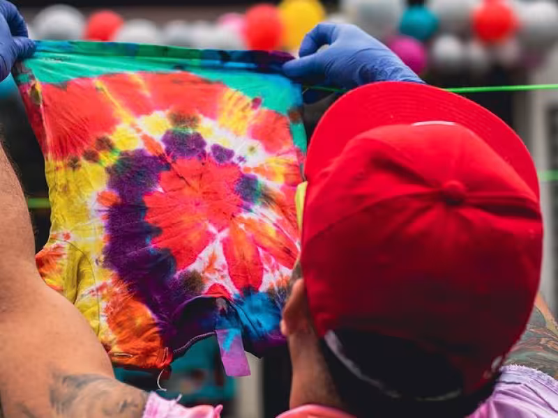 Tie-Dye T-Shirt Printing with Lollipop Apparel