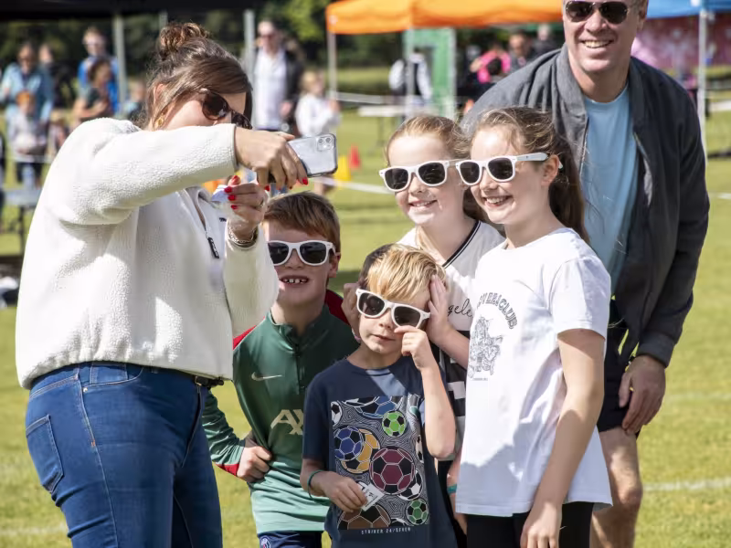 family enjoying fingal sports fest