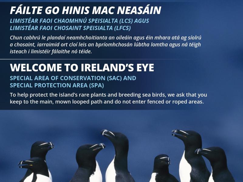 Welcome to Ireland's Eye sign
