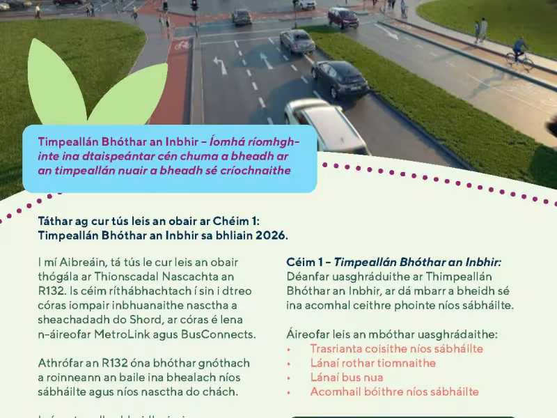 Sustainable Swords Spring 2026 Irish leaflet