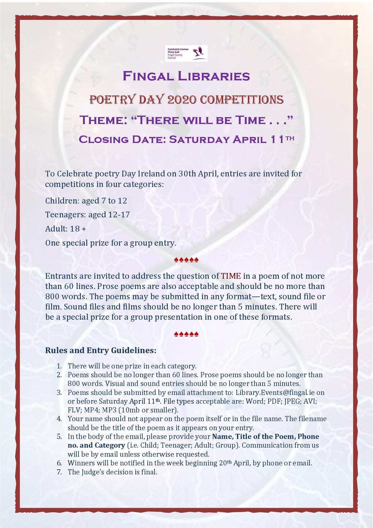 Poetry Competition 2020