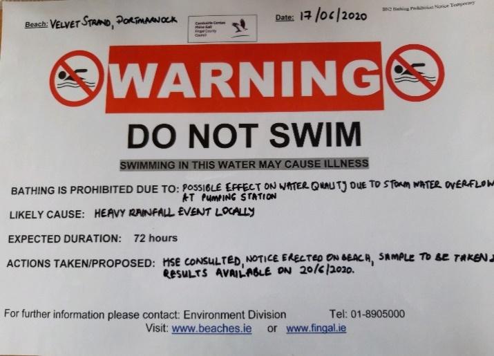 do not swim