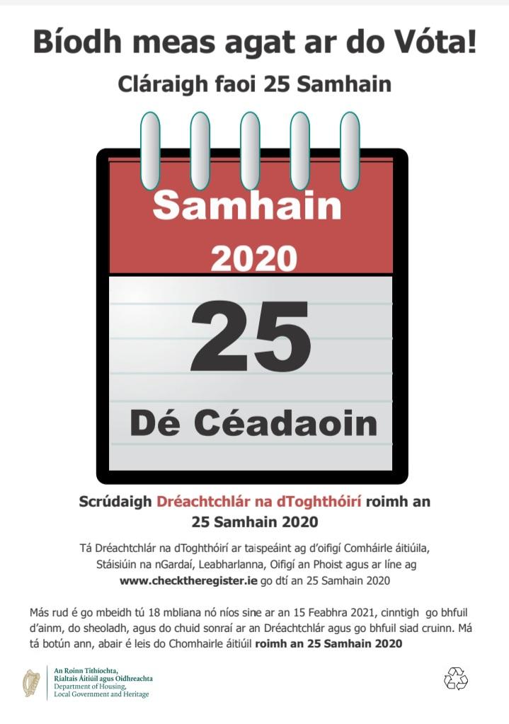 Scrúdaigh Dréachtchlár na dToghthóirí