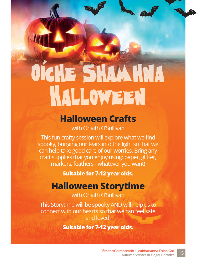 Halloween events at Libraries