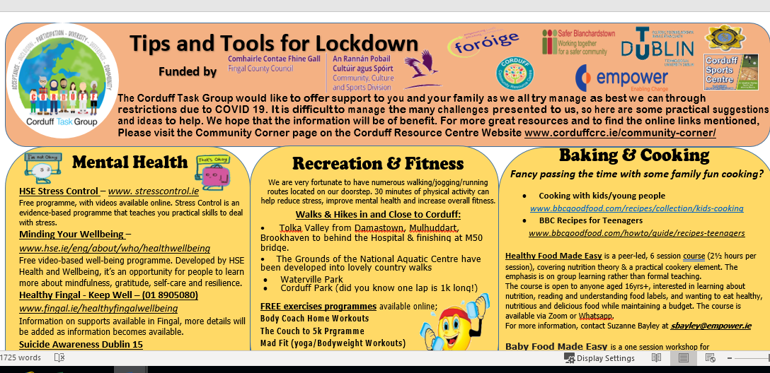 Tips and Tools for Lockdown