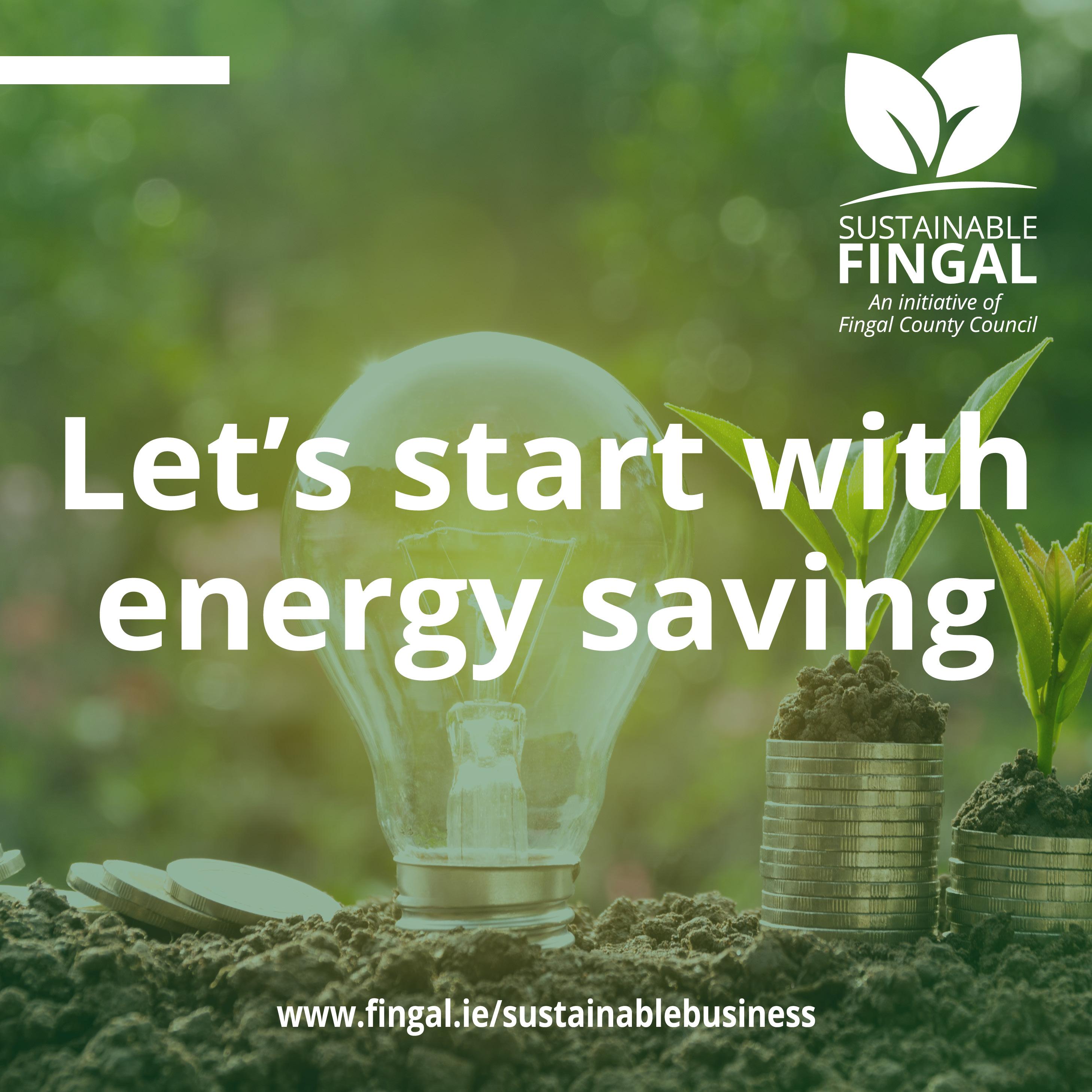 Sustainable Fingal campaign Reduce Energy graphic