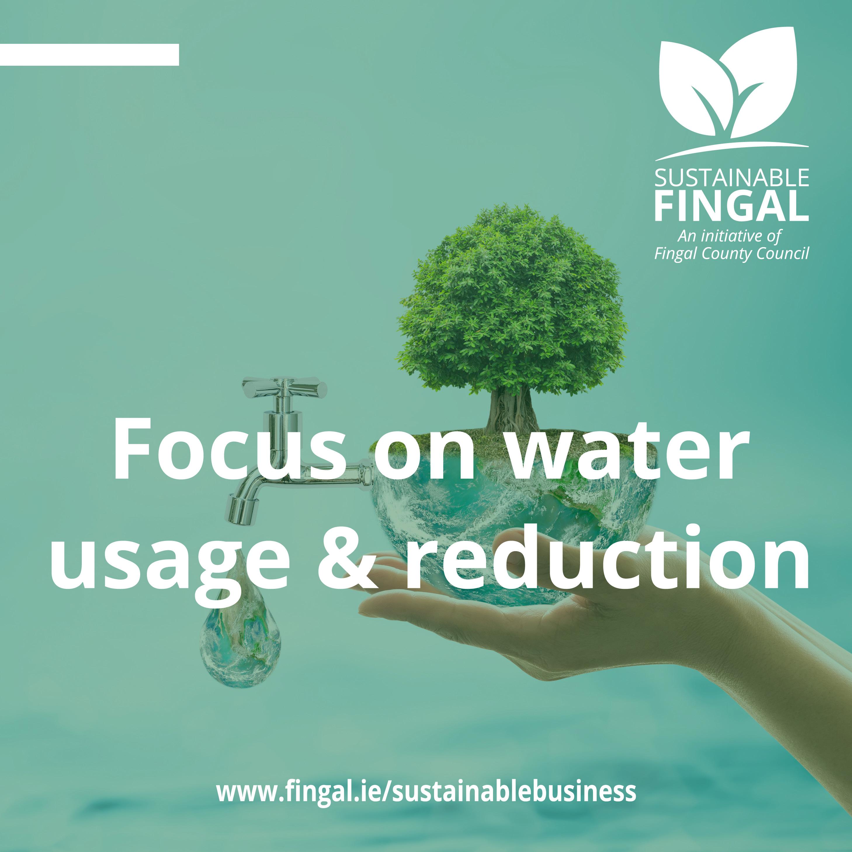 Sustainable Fingal campaign Reduce Water graphic