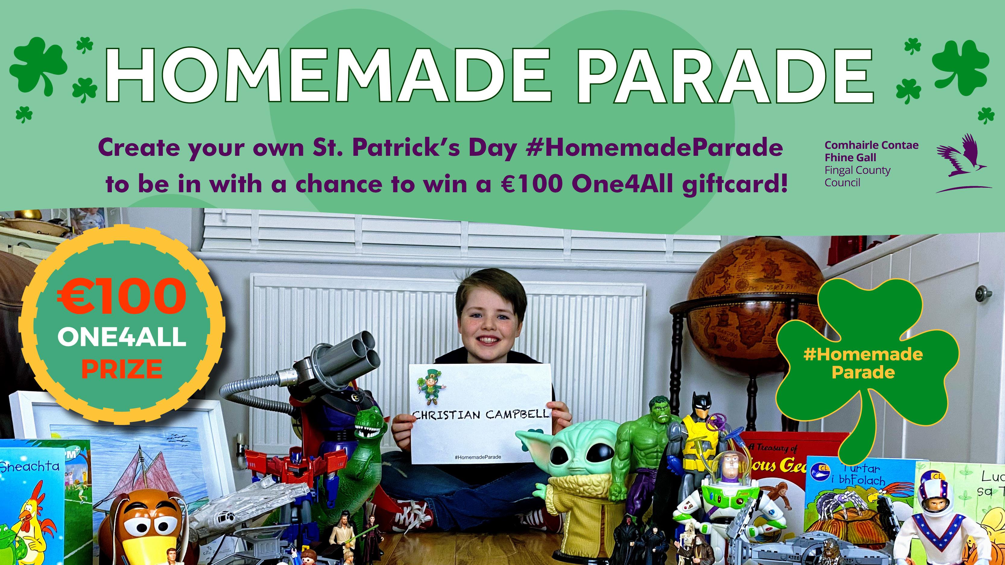 ST Patrick's Homemade parade graphic