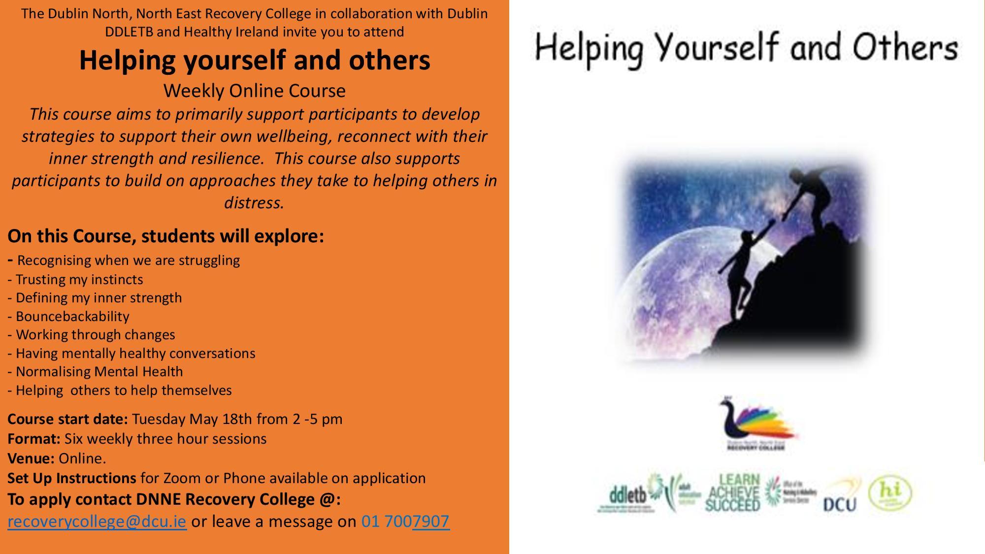 Helping yourself and others May 2021