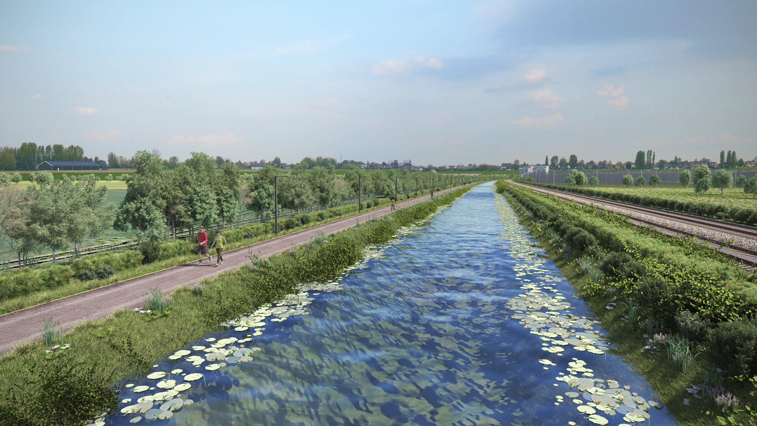 Royal Canal Urban Greenway water view