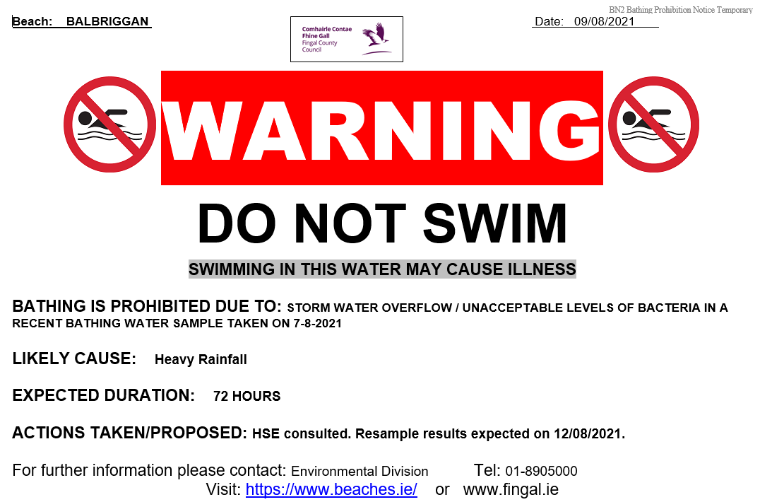 Do not swim balbriggan
