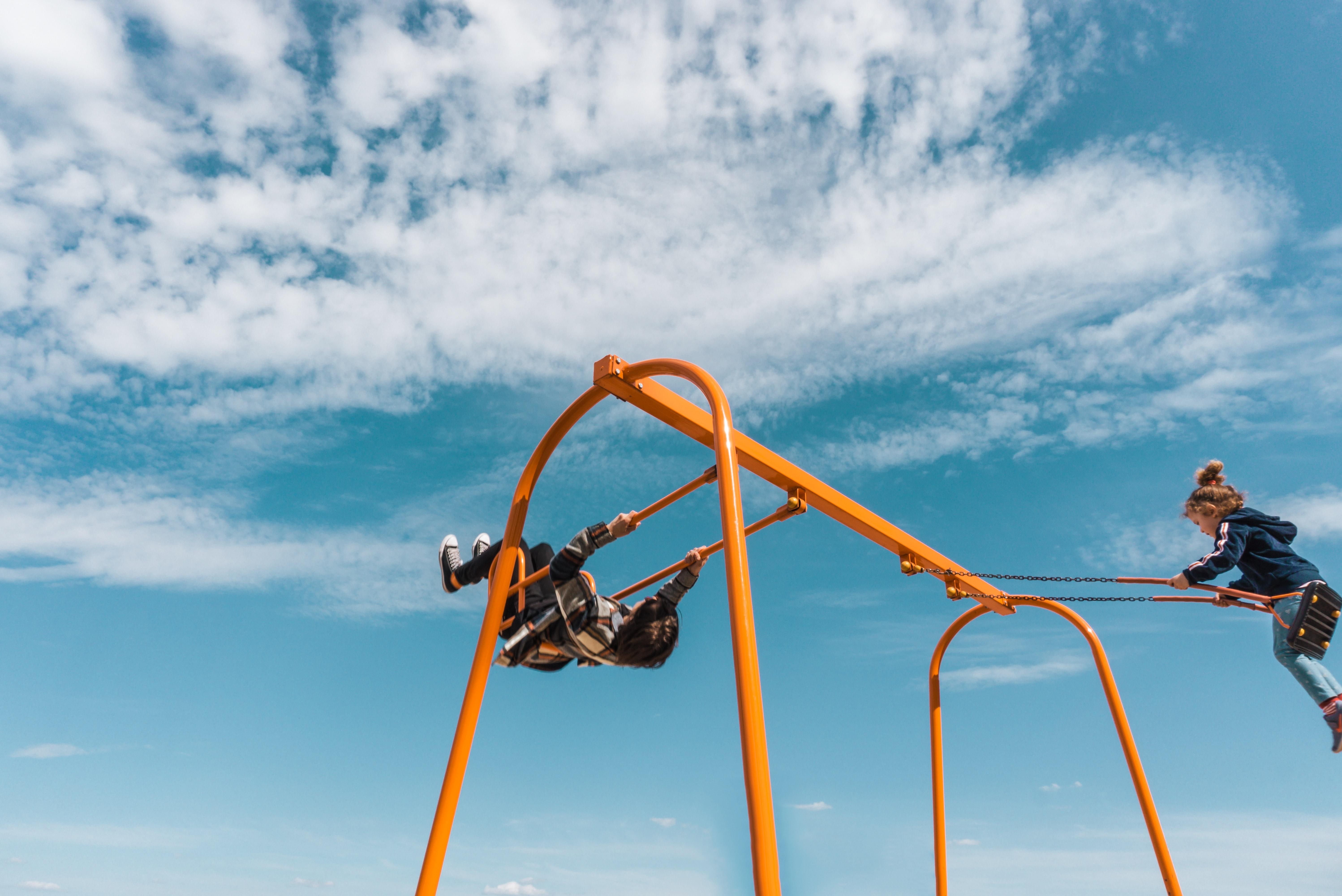 Child on swing