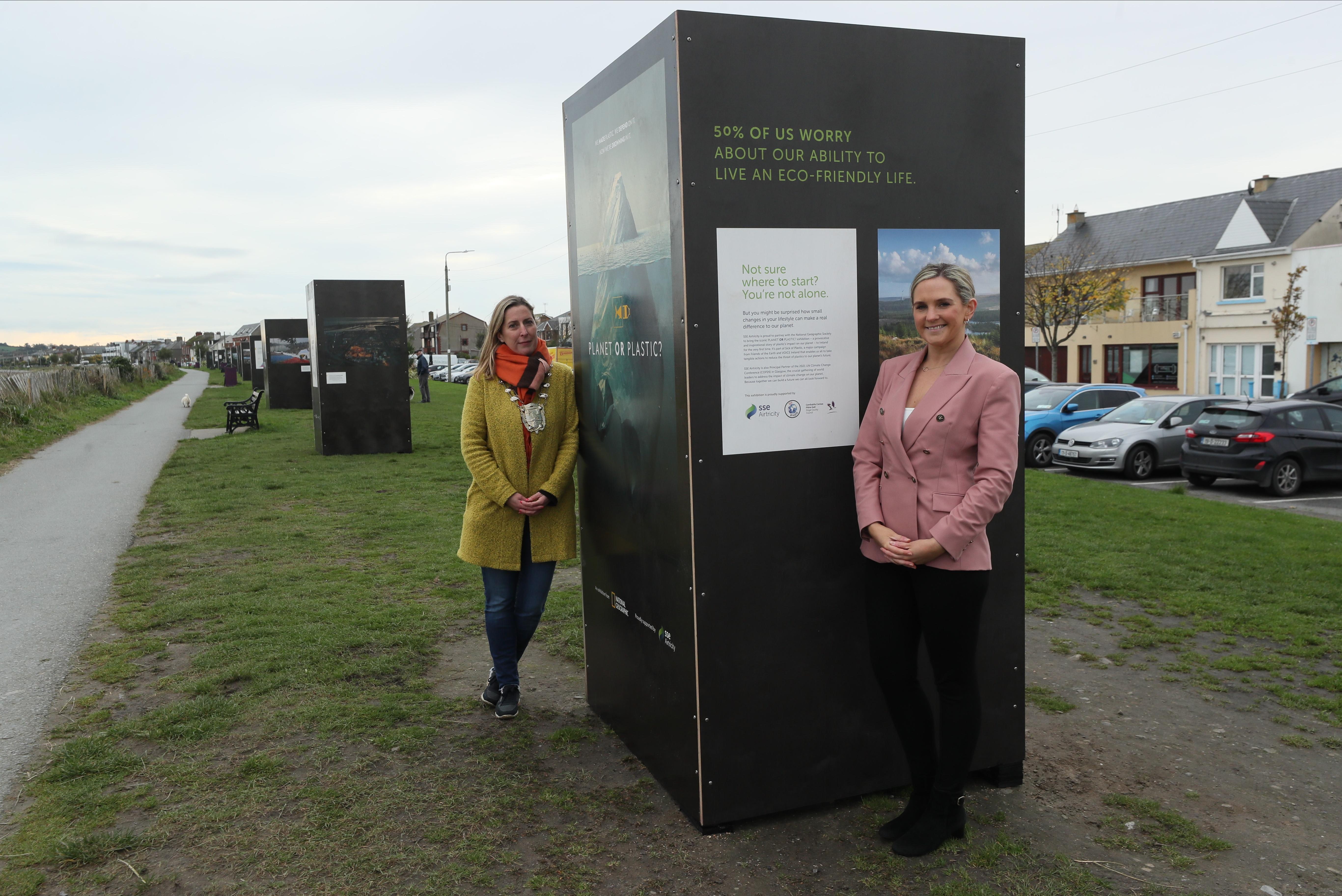 Mayor of Fingal Cllr Seána Ó Rodaigh with Leanne Sheill, Marketing Manager SSE Airtricity