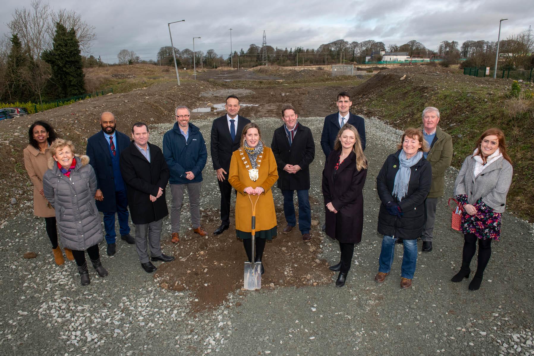 Fingal Councillors, TDs and Mayor on site at Church Fields