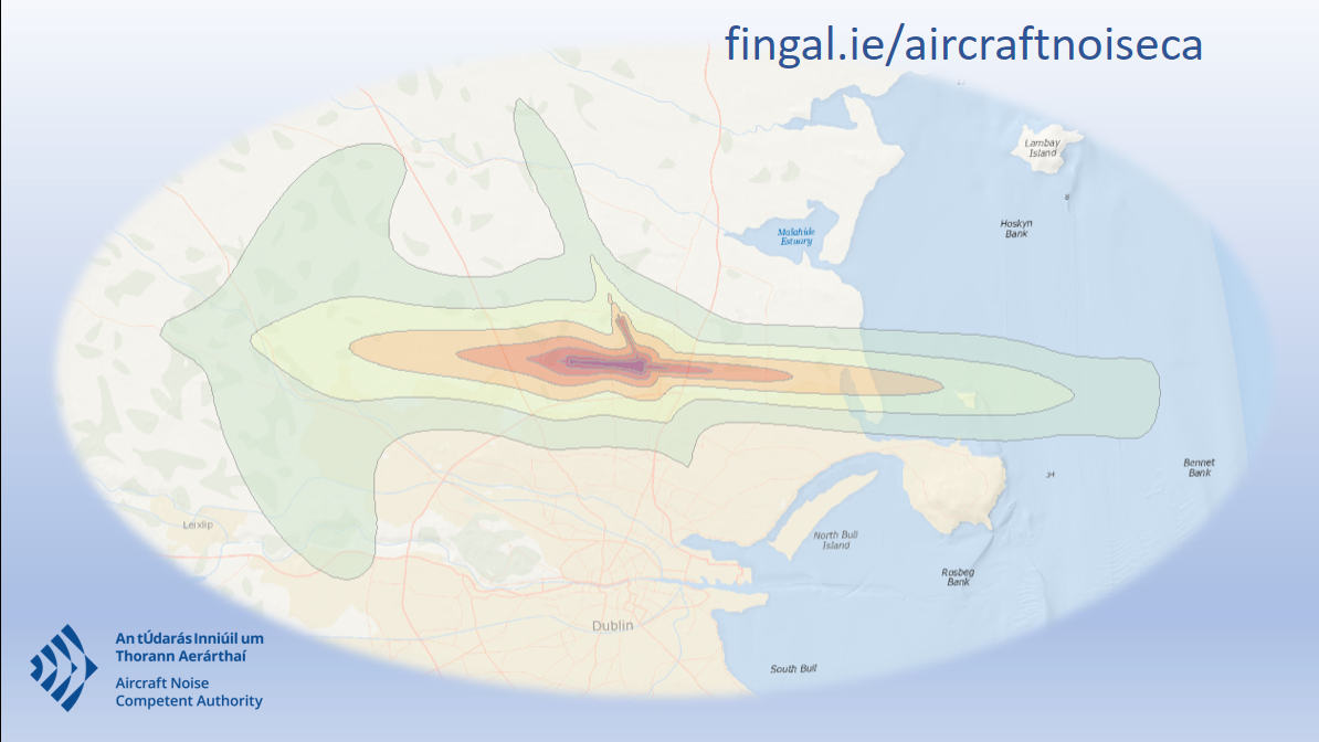 Contours map airfcraft noise 